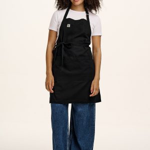 Ada - Midweight Cotton Apron in Classic Black