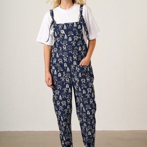 L.E. Original - Organic Cotton Dungarees in Walking in the Rain Studio Arhoj & Yak