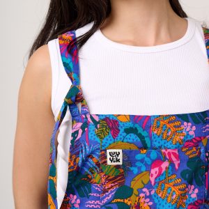 Original - Cotton Dungarees in Wild Expression Print