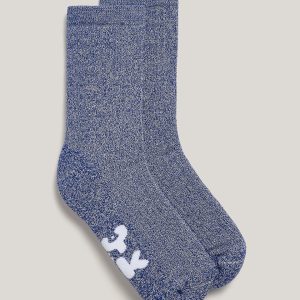 Sienna - Cotton Sock in Dark Blue Marl